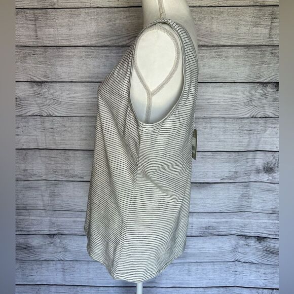 NWT Boden double v-neck black and white striped tank size large - Picture 7 of 11